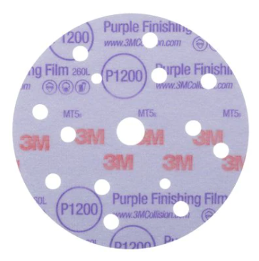 DISCO LIJA Hookit 260L PURPURA 15Ag. 150mm P600 100 unid. 3M